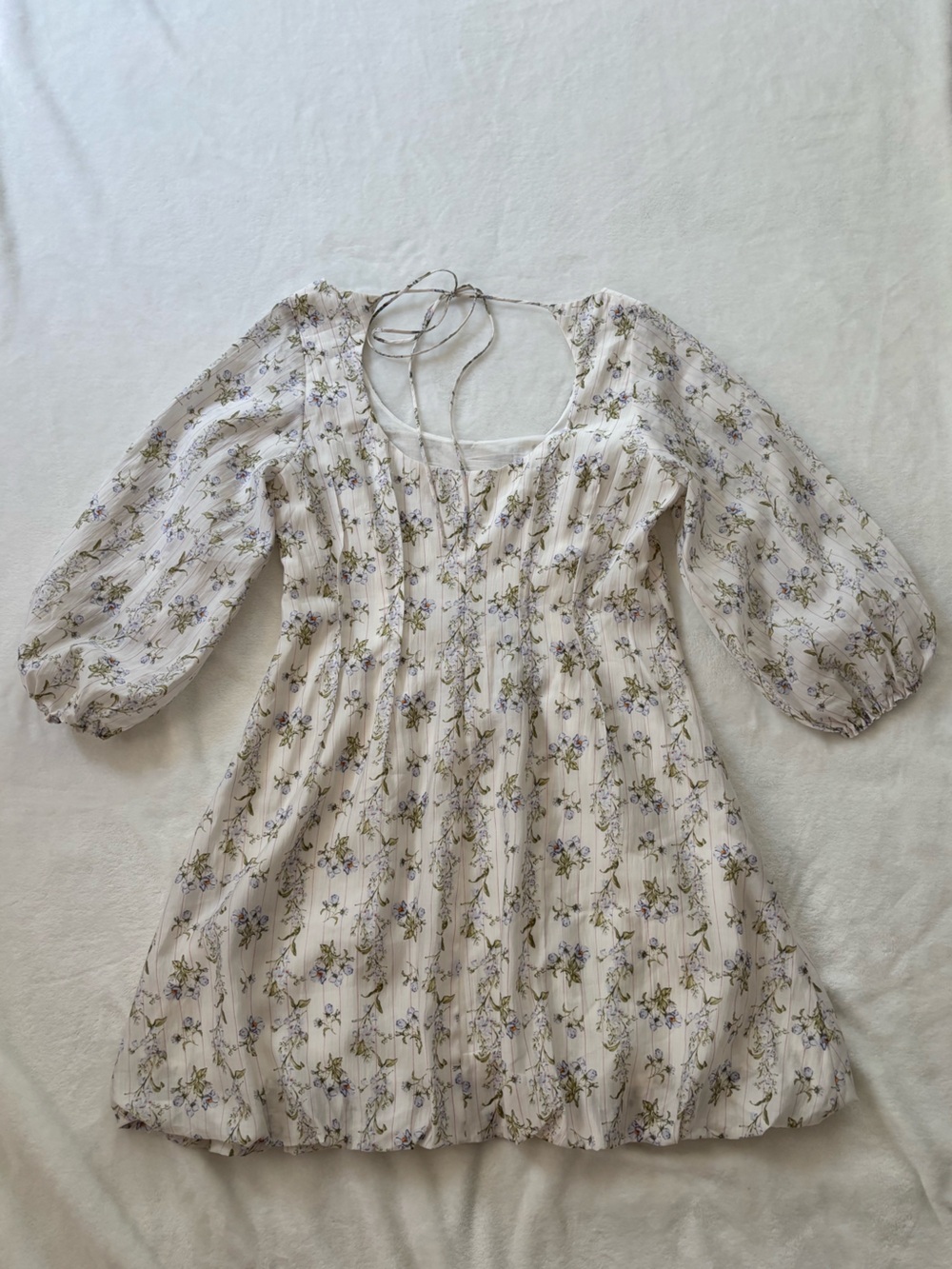 H&M Brock Collection 100%cotton  floral mini dress - Picture 5 of 10